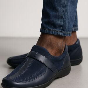 Easy Spirit Men's Dark Blue Slip-On Loafers